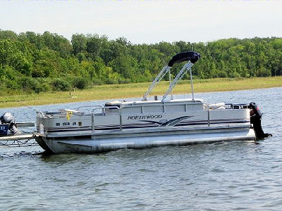20' Northwood Pontoon with 40 HP Mercury Four Stroke Motor