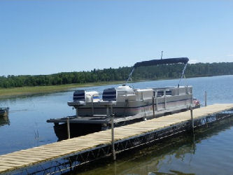 20' Weres Pontoon with 40 HP Mercury Four Stroke Motor