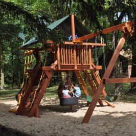 Our playground has been a big hit with the kids.